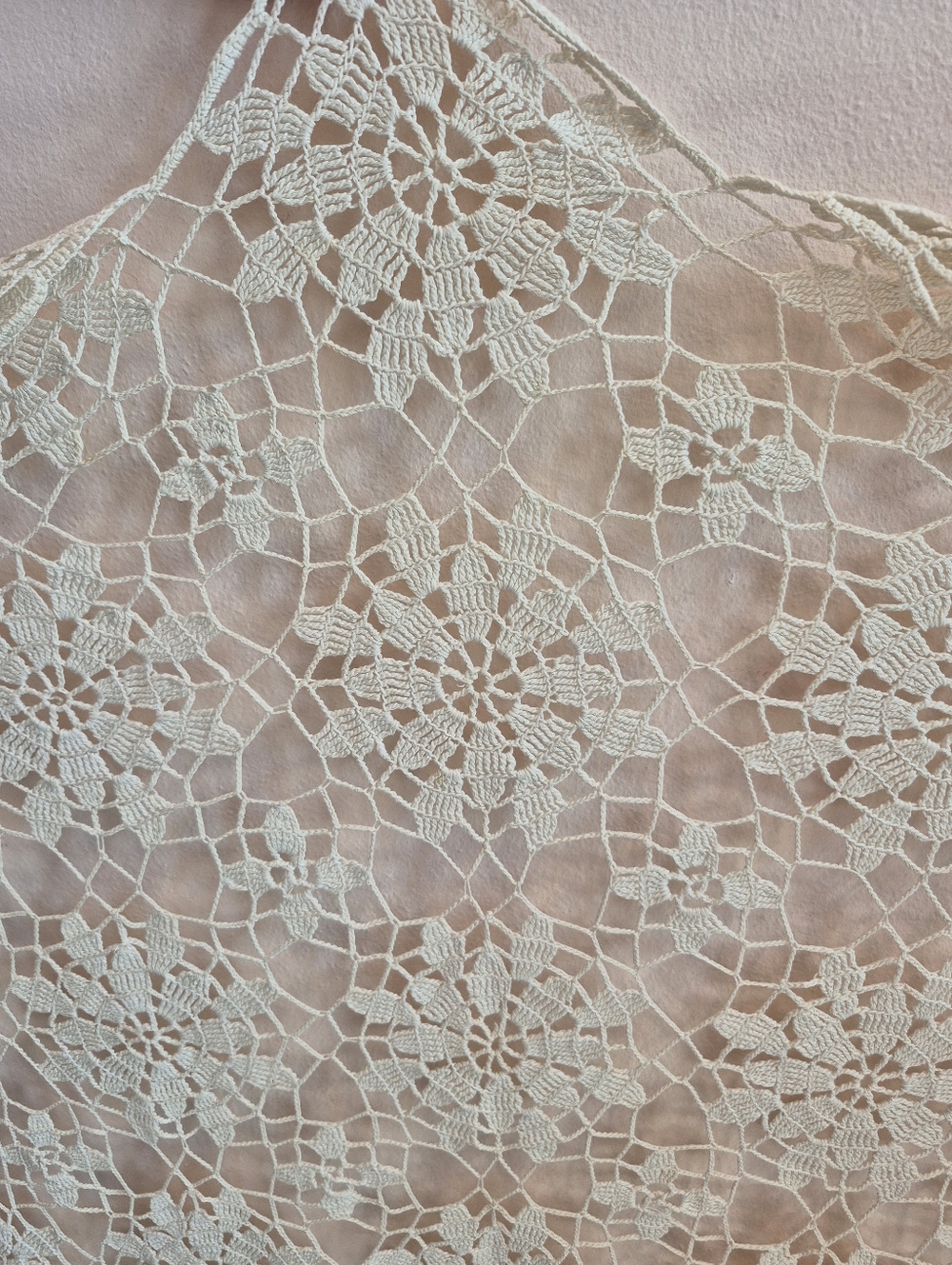 Crochet Table Cloth Floral Pattern
